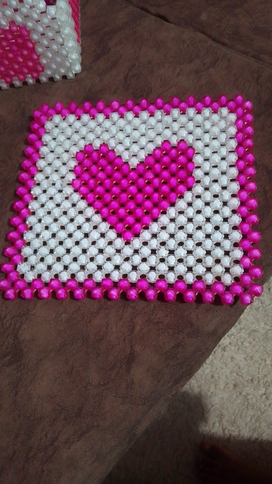 Handcrafted beadwork made by caregivers