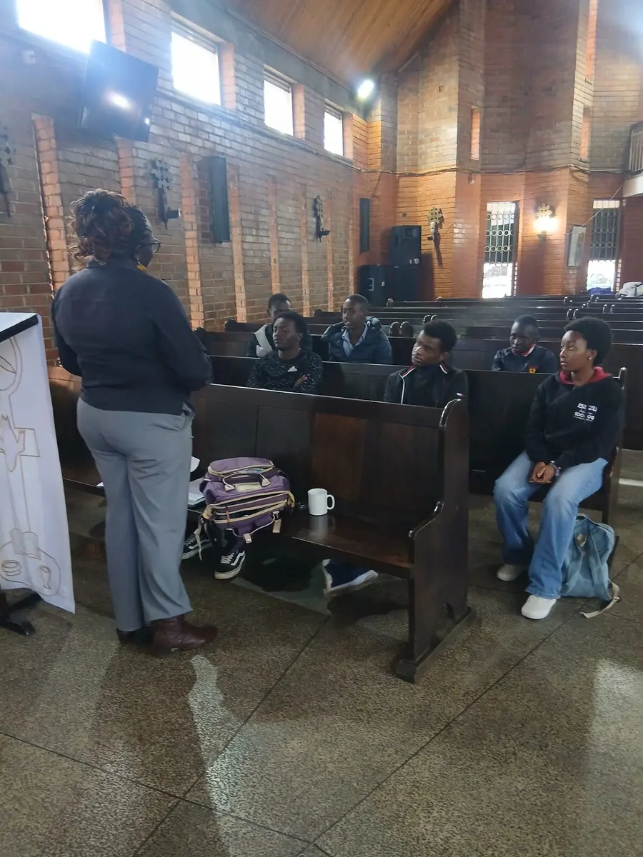 Mental health talk with youth at Uhuru Highway Lutheran Church